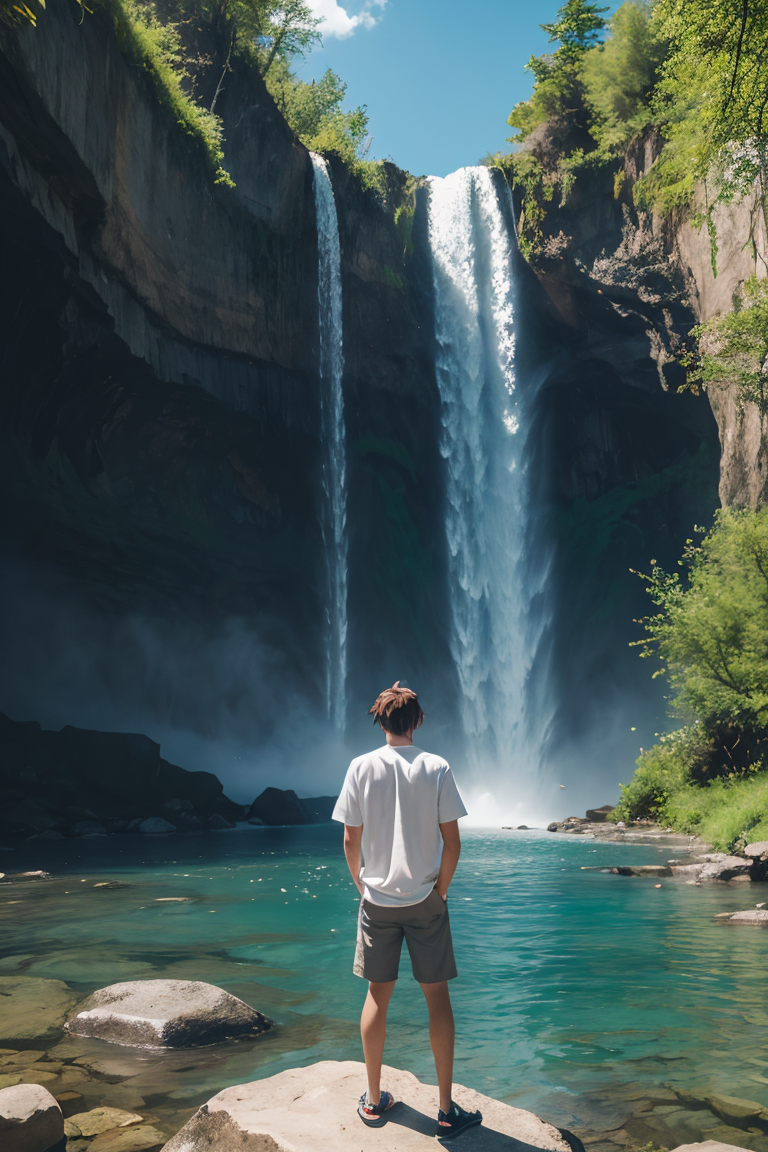 395224-1386837415-((best quality)), ((masterpiece)), (detailed), perfect face there is a man standing on a rock in front of a waterfall, next to a.png